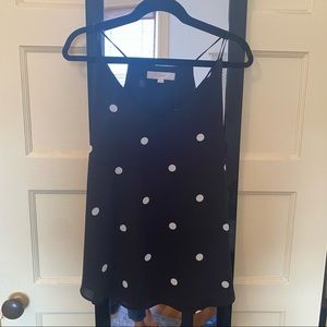 LOFT BLACK POLKA DOT CAMI